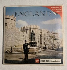 View-Master ENGLAND Nations of the World - B156 - 3 Reel Set  Booklet V5 