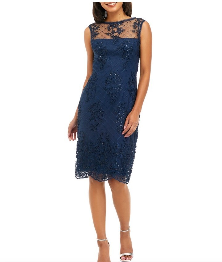 virginia beach backless maxi dress blue zebra Zayla Beaded Mini Dress main image 1
