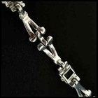 TRIFARI 'Alfred Philippe' Emerald and Diamante Art Deco Link Bracelet — photo 10