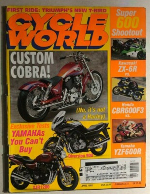 CYCLE WORLD motorcycle magazine April 1995 | eBay