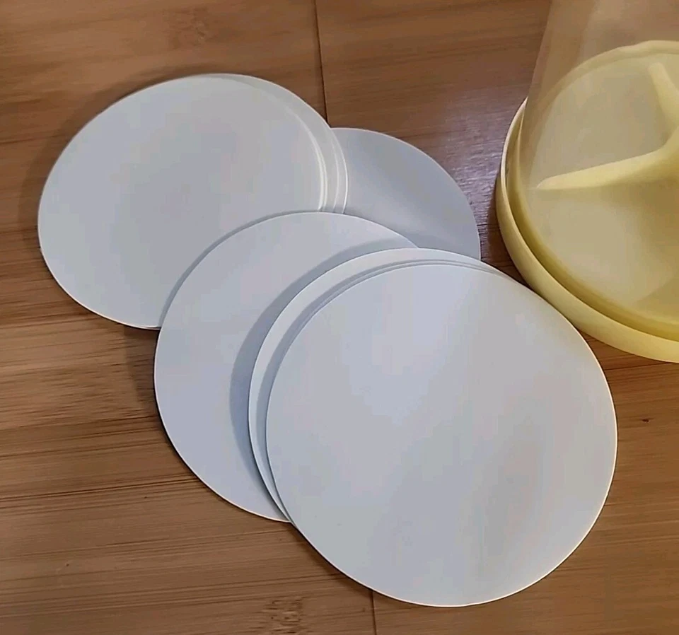 Prensa de hamburguesas de plástico prensa de hamburguesas prensa de hamburguesas vintage con divisores  Foto 3 de 4