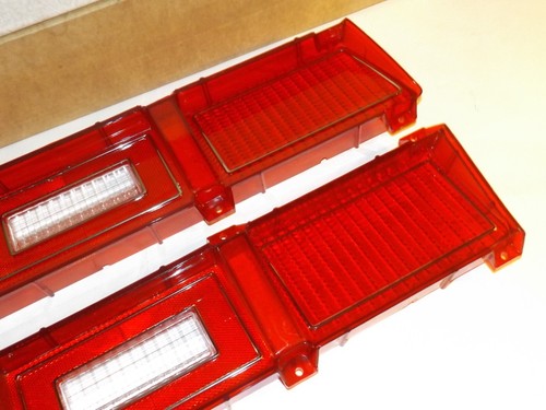 NOS GM 1979 Chevrolet Impala PAIR RH LH tail light lamp lenses 5970013 \ 5970014 - Picture 3 of 12