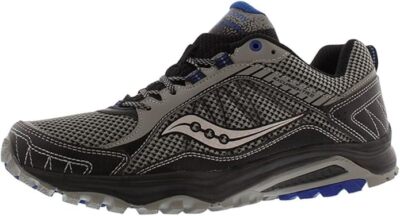Saucony Mens Grid Excursion TR9 Black Grey Trail Running Shoes - S25249-4