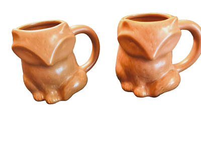 Threshold 3D Fox Mug 11oz Brown Stoneware Coffee Or Tea Mug for sale online  | eBay