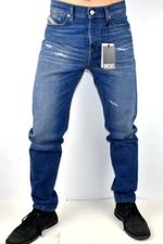 Diesel $325 Men's D-Fining Regular Fit Mid Waist Tapered Leg Jeans - R0R72