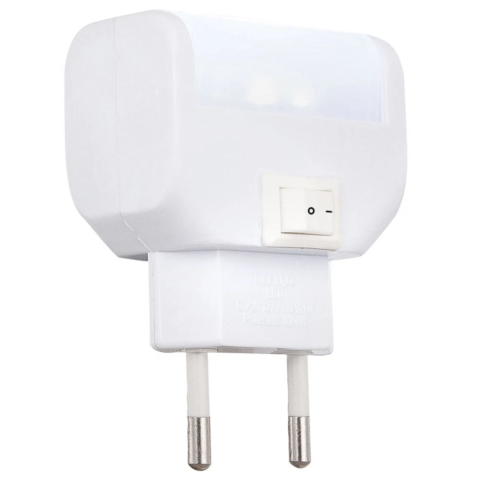 LED Lampe Murale Nuit Lumière Enfants Chambre Orientation Lampe Connecteur Blanc - Photo 1/1
