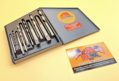 10 Pc Left Hand Drill Bits Handed Screw Extractor Lifetime Warranty Drill Hog 