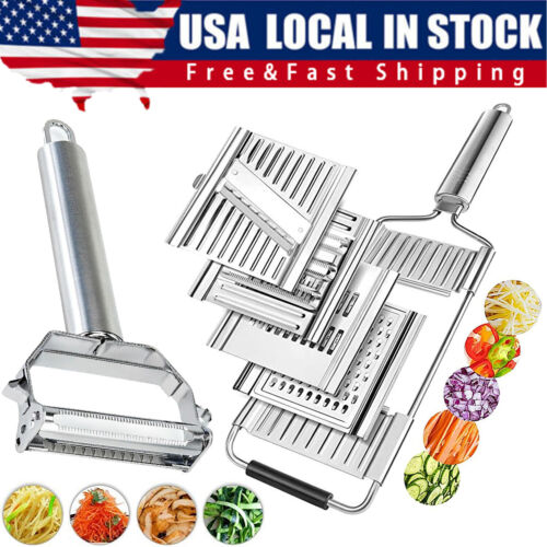 Cut Set BEST Multi-Purpose Vegetable Slicer Cuts Stainless Steel Grater Shredder
