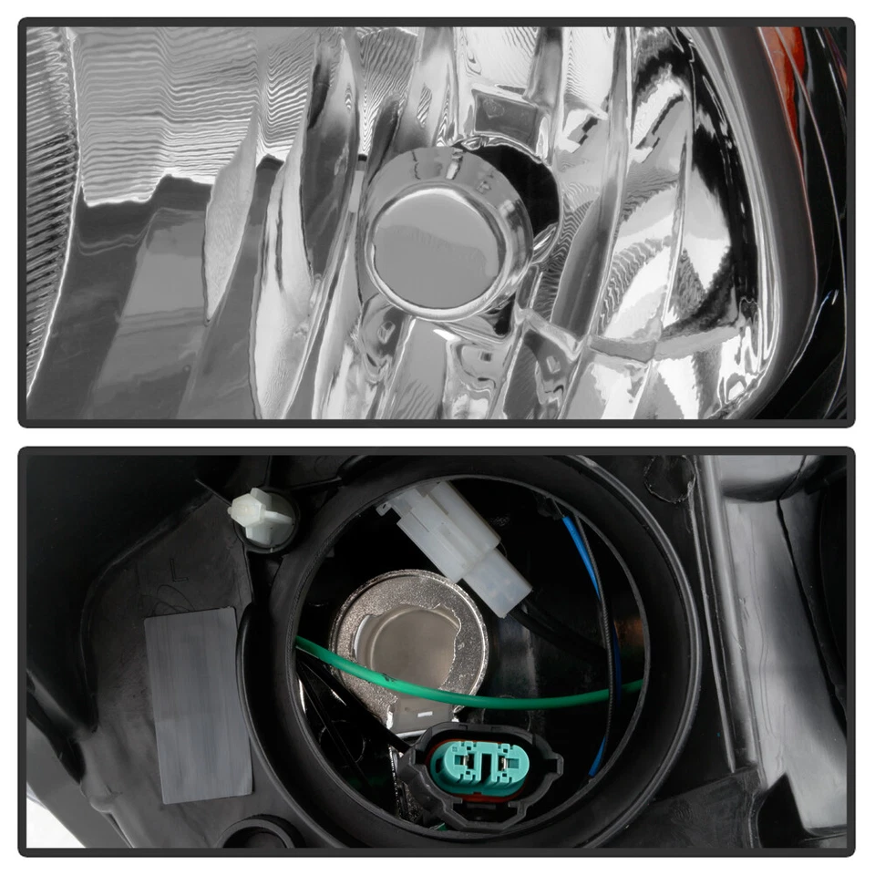 2014-2018  Ford Fiesta Black Headlights Headlamps Replacement 14-18 Left+Right — 第 3/4 张图片