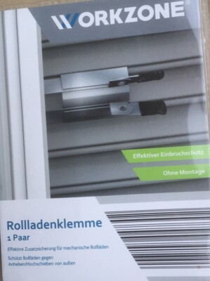 Rolladensicherung Rolladenklemme Rolladen sichern Klemmsicherung workzone