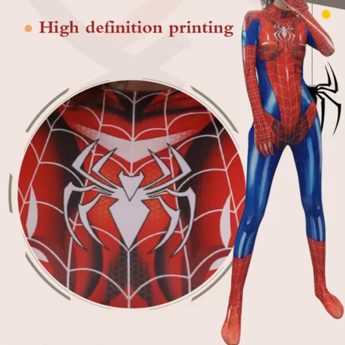 Adult Women Spiderman Cosplay Costume Sexy Jumpsuit Tight Fitting Suit Dress AU - Picture 10 of 27