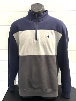Izod Men's 1/4 Zip Advantage Fleece Pullover Sweater Adult Large