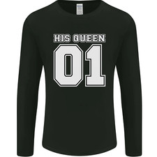 His Queen Funny Wedding Anniversary Mens Long Sleeve T-Shirt