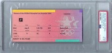 1984 Olympics Basketball Semi Finals Game Ticket Stub Michael Jordan PSA