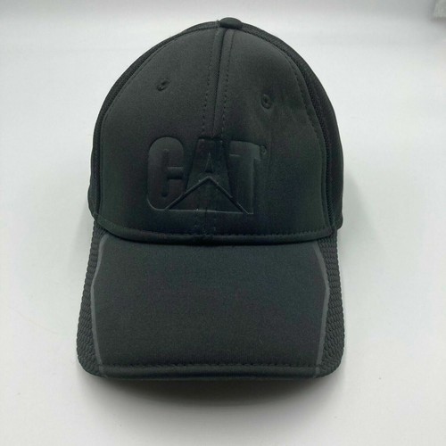 CAT Caterpillar Hat Cap Black Fitted 