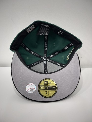 Atlanta Braves New Era Hat Club Corduroy Brim MLB 150 Fitted Cap Hat 7 5/8 - Picture 4 of 4