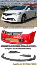 Fits 06-11 CSX (JDM Civic)  Mu-gen RR Front Bumper + Lip + Fog + Grill + DRL