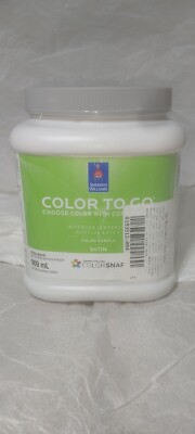 1 Quart Sherwin Williams Color To Go Interior/Exterior Satin Color Is 7676 Paper