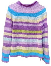 Girls Multicolor Striped Sweater Size XS 4/5 