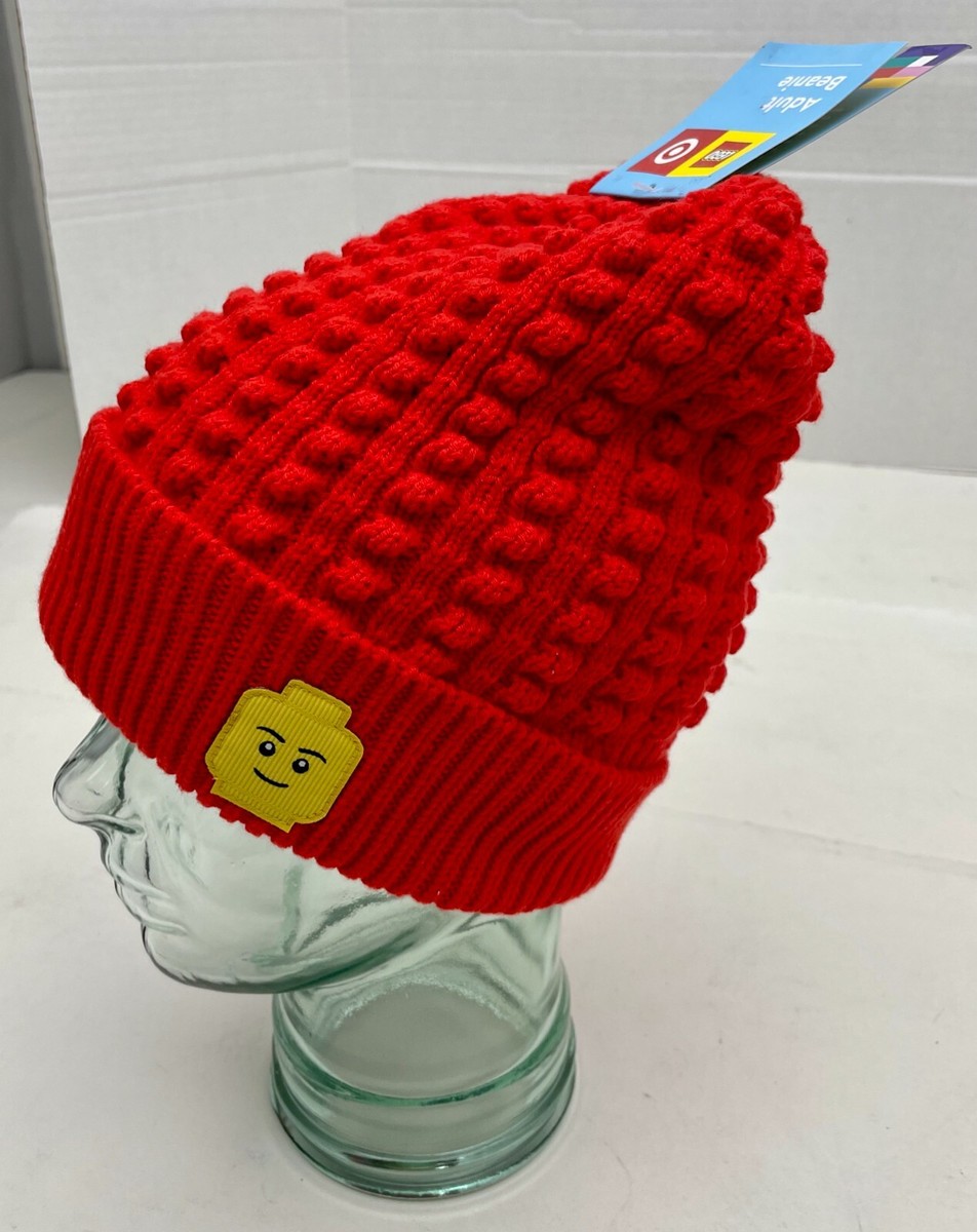 Lego X Target Collection Adult Beanie Hat Knit NWT Minifigure