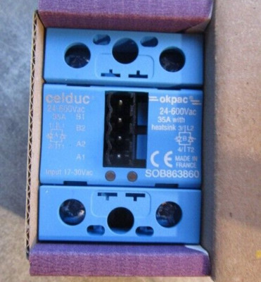 SOB863860 Celduc relais Halbleiter 24-600VAC /17-20VDC Relais NEU