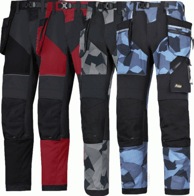 6902 Snickers FlexiWork, Arbeitshose + Holstertaschen