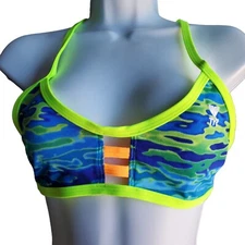 Large TYR Swim Top Dura Fast SERENITY Pacific Tieback Bikini Size 10-12 New