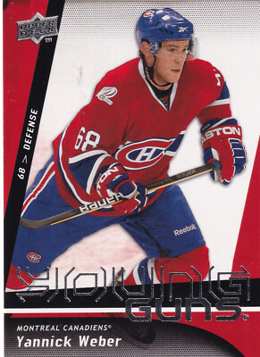 YANNICK WEBER   09-10 UPPER DECK  SERIES 1   YOUNG GUNS # 220