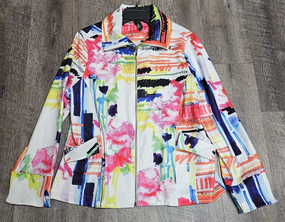 Berek Collective Workshop Art To Wear Blazer Jacket Women's Size Medium  - Image 4 of 4