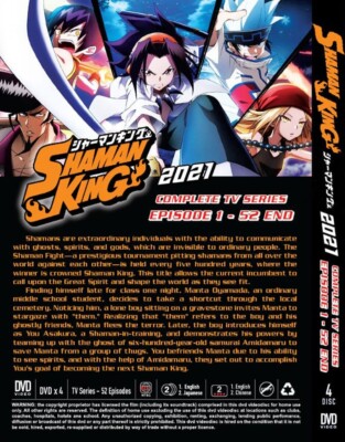 DVD ANIME SHAMAN KING COMPLETE TV SERIES VOL.1-52 END ENGLISH