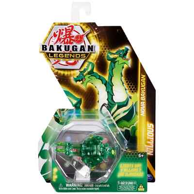 Bakugan Legends, Nova Nillious (Green), Light Up Bakugan Action Figures with Tra