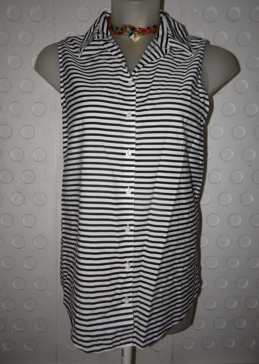CHICO'S No-Iron Effortless Sleek Stripe Sina II Shirt Top 3 (16