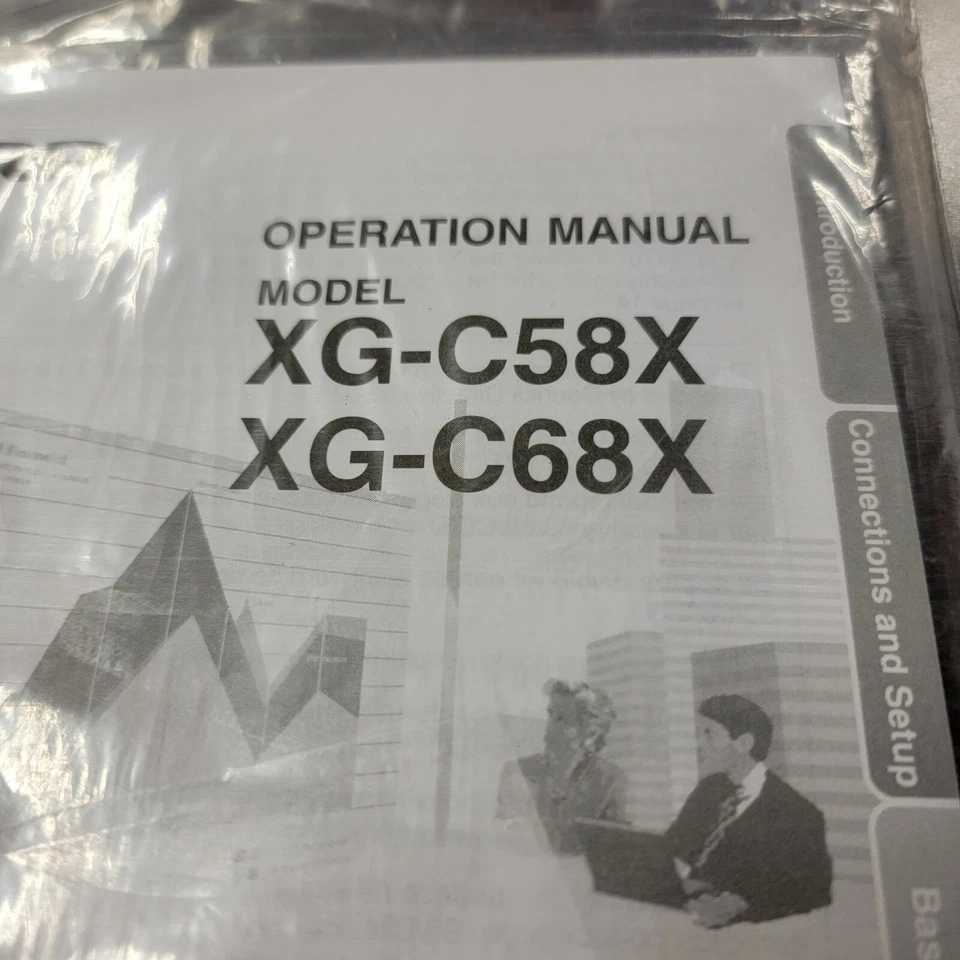 NEW USERS MANUAL & DISC for Sharp Notevision Model XG-C58X XG-68X Projector - Image 2 of 4