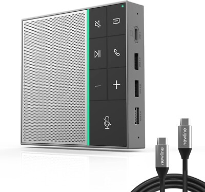 Newlinework Conference Speaker with Hub, USB Speakerphone for Conference Call...