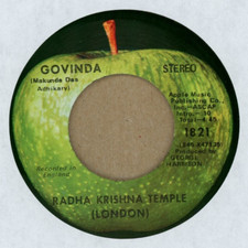 Radha Krishna Temple GOVINDA / GOVINDA JAI JAI - US Apple 1821 7" 45 M-