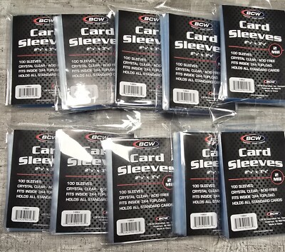 Bcw Regular Card Sleeves  100 Stück Pro Packung ( 10 Packungen Insgesamt )