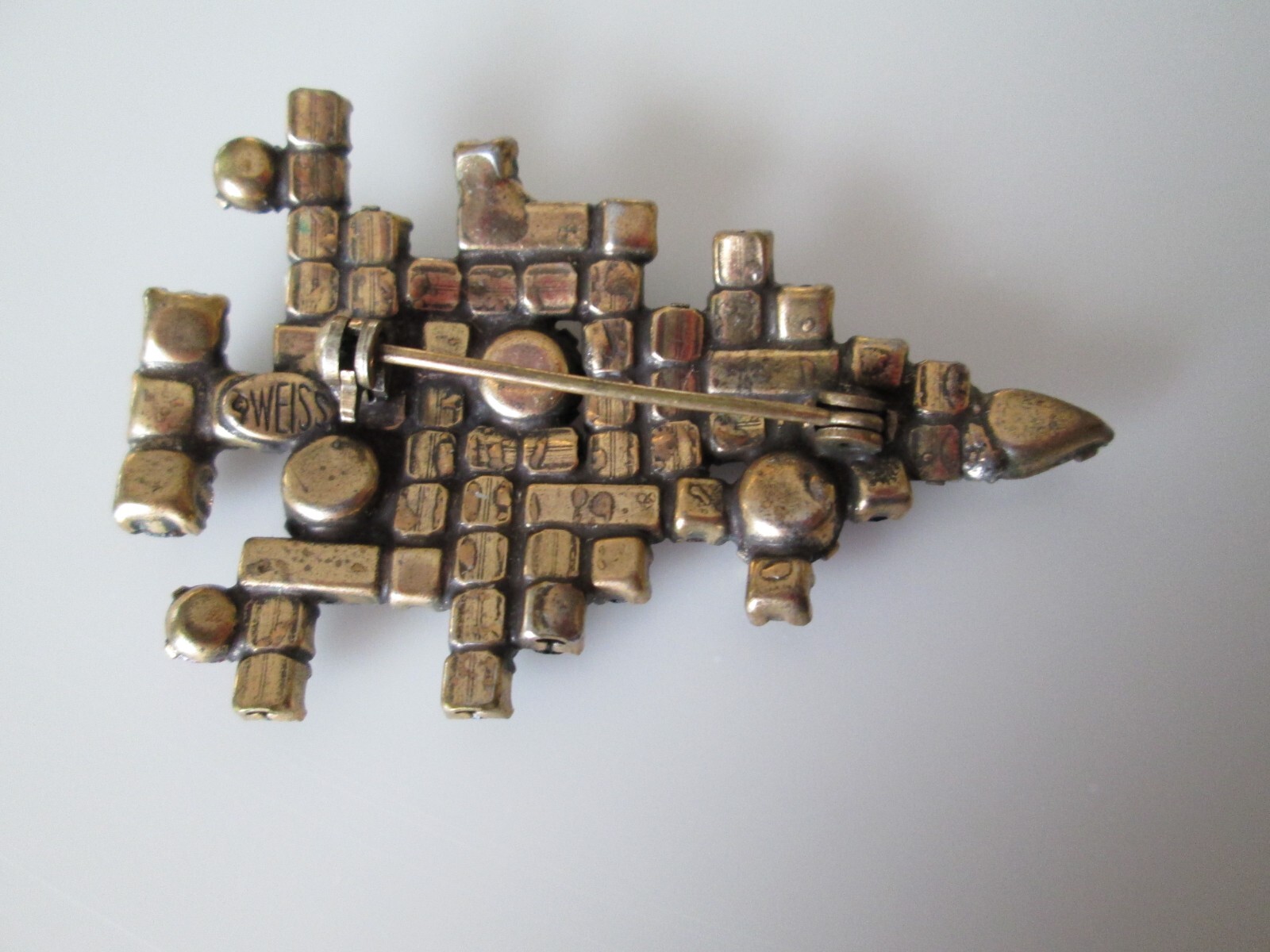 VINTAGE WEISS CHRISTMAS TREE PIN eBay