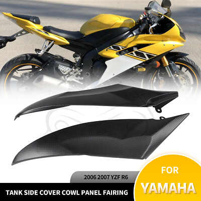 Motorcycle Left Right Tank Side Fairing Panel Gas Trim Cover For