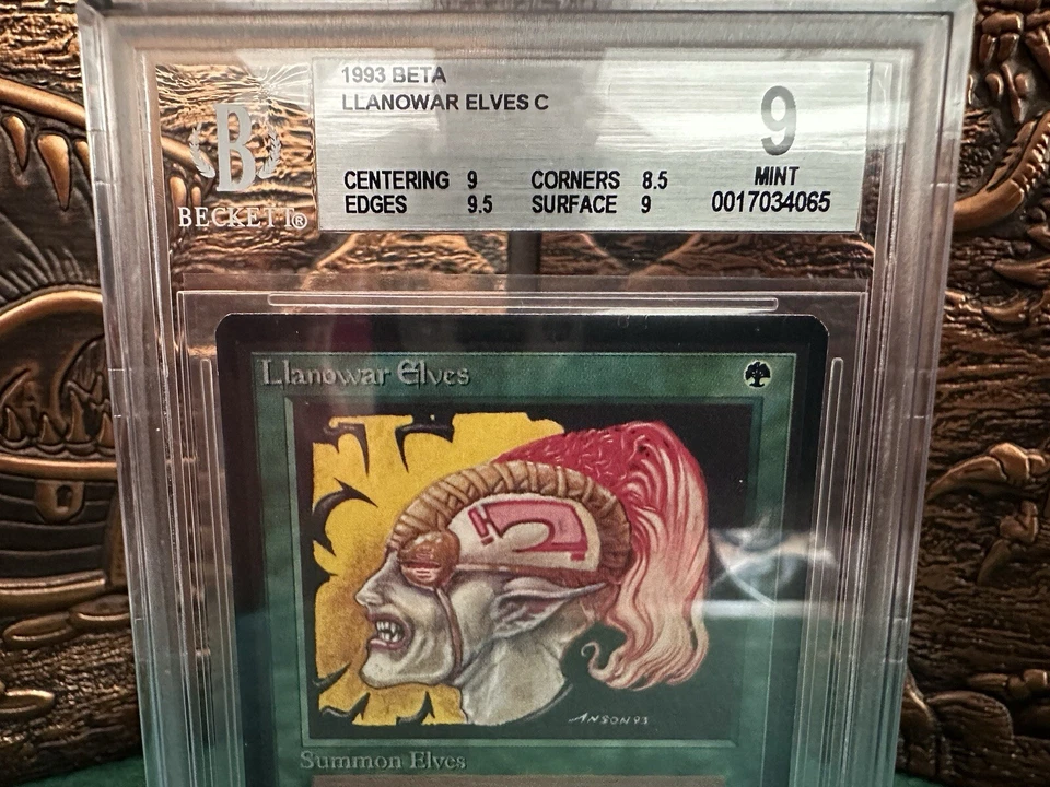 Llanowar Elves - Beta - MTG - BGS 9. More Vintage MTG in My Store. - Image 2 of 4