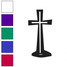 Christian Cross, Vinyl Decal Sticker, Multiple Colors  Sizes 832