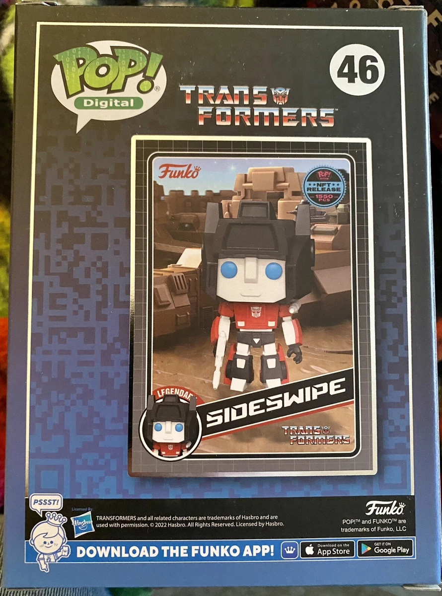 Funko Digital Transformers SIDESWIPE (Legendary) plandetransformacion