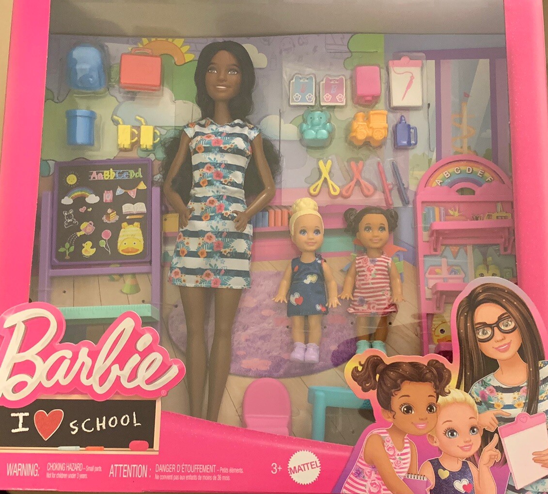 Barbie I Love School Playset HRG85 - AA Barbie Careers Teacher Doll - Kelly Doll