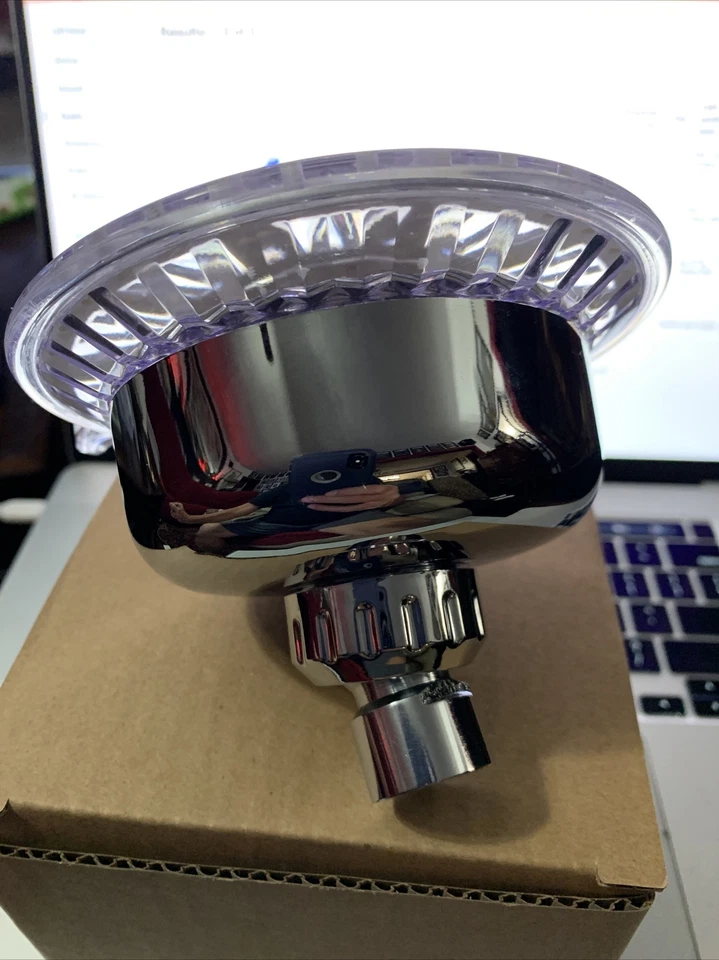 Cabezal de ducha fijo LED Droughtbuster doble Foto 4 de 4