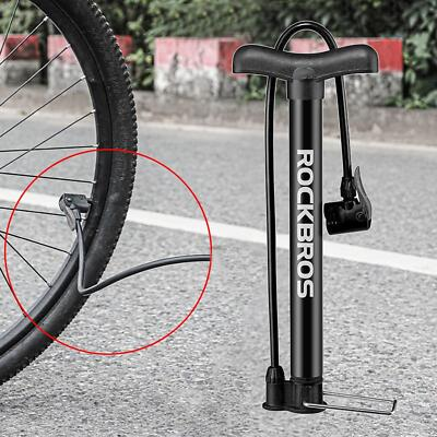 #ad Cycling High Pressure Floor Pump 120 PSI Tyre Inflation Alloy Hand Air Cycle $21.14