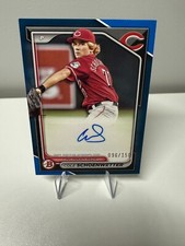 Cole Schoenwetter 2024 Bowman Paper Prospect Blue Auto 096/150 #PPRA-CS Reds