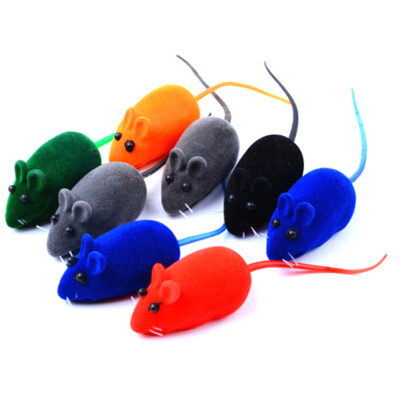 1pcs Rat Year Squeaky Sound False Mouse For Teases Cat Puppy Trainer Sound TR^^i