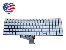 HP Pavilion 15-cw 15t-cw 15z-cw100 15z-cw000 Notebook Backlit Keyboard US Silver