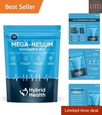 Magnesium Glycinate 8-in-1 Complex 1800mg | 90 Capsules | Magnesium Supplements 0.12 per thousand milligrams