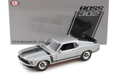 1:18 ACME 1970 Ford Mustang Boss 302 Coupe Special Order light grey A1801893
