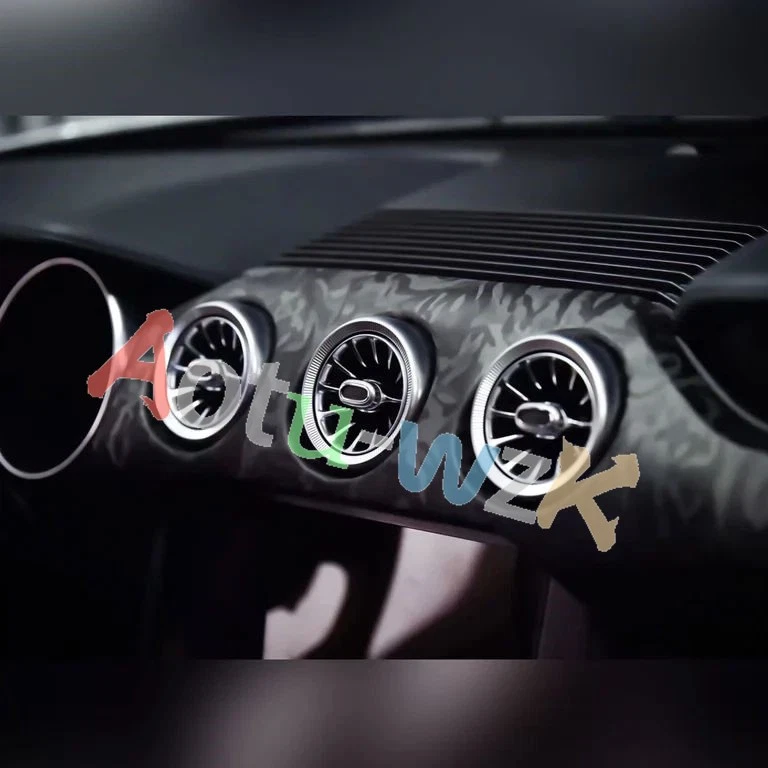 For 2015-2023 Ford Mustang Turbo Air AC Vent w/ 64-colors LED Ambient Light 3Pcs - Image 4 of 4